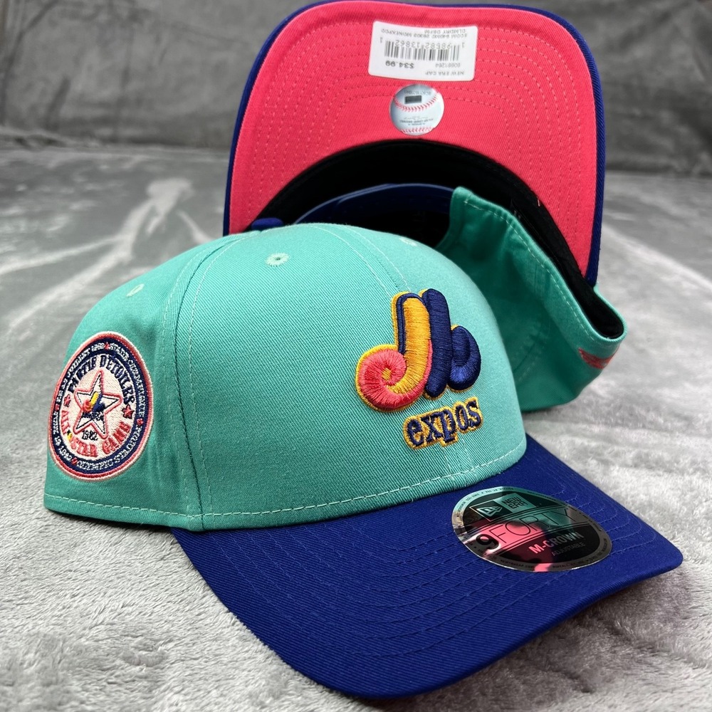 New Era Montreal Expos Clear Mint 82 All Star Game Patch 9Forty M Frame Snapback
